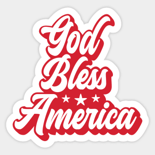 God Bless America - Red Sticker